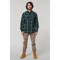 Hard Yakka Core Flannel Shirt Green additional 5