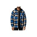 Hard Yakka Quilted Flannel Shacket Blue additional 7