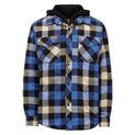Hard Yakka Quilted Flannel Shacket Blue additional 1