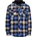 Hard Yakka Quilted Flannel Shacket Blue additional 3
