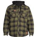 Hard Yakka Quilted Flannel Shacket Fern additional 1