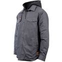 Hard Yakka Quilted Solid Shacket Charcoal additional 3