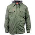 Hard Yakka Quilted Solid Shacket Military Green additional 1