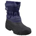 Ladies Cotswold Chase Touch Fastening and Zip up Winter Boot Navy additional 1
