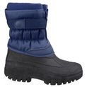 Ladies Cotswold Chase Touch Fastening and Zip up Winter Boot Navy additional 5