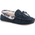 Ladies Cotswold Kilkenny Moccasin Slipper Navy additional 1