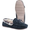 Ladies Cotswold Kilkenny Moccasin Slipper Navy additional 3