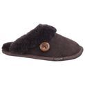 Ladies Cotswold Lechlade Sheepskin Mule Slipper Chocolate additional 4