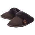 Ladies Cotswold Lechlade Sheepskin Mule Slipper Chocolate additional 5