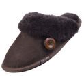 Ladies Cotswold Lechlade Sheepskin Mule Slipper Chocolate additional 6