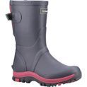 Ladies Cotswold Realm Adjustable Short Wellington Boot Navy/Pink additional 1