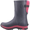 Ladies Cotswold Realm Adjustable Short Wellington Boot Navy/Pink additional 4