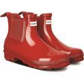 Ladies Hunter Original Chelsea Gloss Boot Military Red additional 1