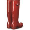 Ladies Hunter Original Tall Gloss Wellington Boots Military Red additional 2