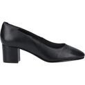 Ladies Hush Puppies Anna Court Shoe Black additional 4