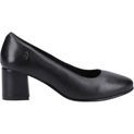 Ladies Hush Puppies Anna Wide Court Shoe Black additional 5