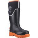 Ladies Muck Boots Grit S5 Safety Wellington Black/Orange additional 1