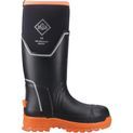 Ladies Muck Boots Grit S5 Safety Wellington Black/Orange additional 5