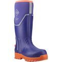 Ladies Muck Boots Grit S5 Safety Wellington Blue/Orange additional 1