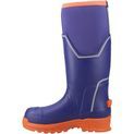 Ladies Muck Boots Grit S5 Safety Wellington Blue/Orange additional 4