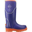 Ladies Muck Boots Grit S5 Safety Wellington Blue/Orange additional 5