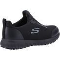 Ladies Skechers Workwear Squad Sr Wide Slip Resistant Occupational Shoe Black additional 2