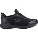 Ladies Skechers Workwear Squad Sr Wide Slip Resistant Occupational Shoe Black additional 4