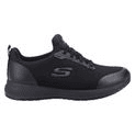 Ladies Skechers Workwear Squad Sr Wide Slip Resistant Occupational Shoe Black additional 8