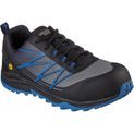 Skechers Workwear Puxal Safety Trainers Black/Blue additional 1