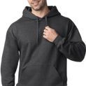 Gildan Softstyle Midweight Pullover Hood - Heather Black additional 1