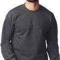 Gildan Softstyle Midweight Sweatshirt - Heather Black additional 1