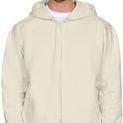 Casual Classics Combed 280 Boxy Oversize Zip Hood - Ecru additional 1
