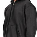 Casual Classics Premium Combed 330 Acid Wash Boxy Oversize Zip Hood - Acid Black additional 3