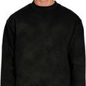 Casual Classics Premium Combed 330 Acid Wash Boxy Oversized Extended Neck Sweatshirt - Acid Black additional 1