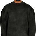 Casual Classics Premium Combed 330 Acid Wash Oversized Extended Neck Sweatshirt - Acid Black additional 1