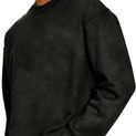 Casual Classics Premium Combed 330 Acid Wash Oversized Extended Neck Sweatshirt - Acid Black additional 4