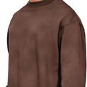 Casual Classics Premium Combed 330 Acid Wash Oversized Extended Neck Sweatshirt - Acid Chocolate additional 4