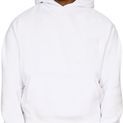 Casual Classics Premium Combed 330 Boxy Oversize Tall Hood - White additional 1