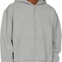 Casual Classics Premium Combed 330 Boxy Oversize Tall Zip Hood - Ash Grey additional 4