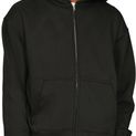 Casual Classics Premium Combed 330 Boxy Oversize Tall Zip Hood - Black additional 4