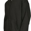 Casual Classics Premium Combed 330 Boxy Oversize Tall Zip Hood - Black additional 3