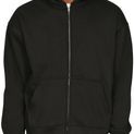 Casual Classics Premium Combed 330 Boxy Oversize Tall Zip Hood - Black additional 1