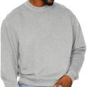 Casual Classics Premium Combed 330 Boxy Oversized Extended Neck Tall Sweatshirt - Ash Grey additional 4