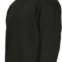 Casual Classics Premium Combed 330 Boxy Oversized Extended Neck Tall Sweatshirt - Black additional 3