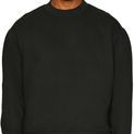 Casual Classics Premium Combed 330 Boxy Oversized Extended Neck Tall Sweatshirt - Black additional 1