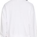 Casual Classics Premium Combed 330 Boxy Oversized Extended Neck Tall Sweatshirt - White additional 2