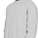 Casual Classics Premium Combed 330 Oversize Extended Neck Tall Sweatshirt - Ash Grey additional 4