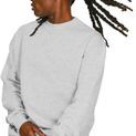Casual Classics Premium Combed 330 Oversize Extended Neck Tall Sweatshirt - Ash Grey additional 1