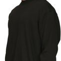 Casual Classics Premium Combed 330 Oversize Extended Neck Tall Sweatshirt - Black additional 3