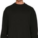 Casual Classics Premium Combed 330 Oversize Extended Neck Tall Sweatshirt - Black additional 1
